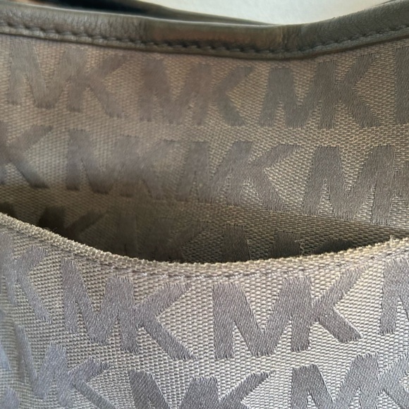 Michael Kors Black Monogram Tote - Picture 6 of 16